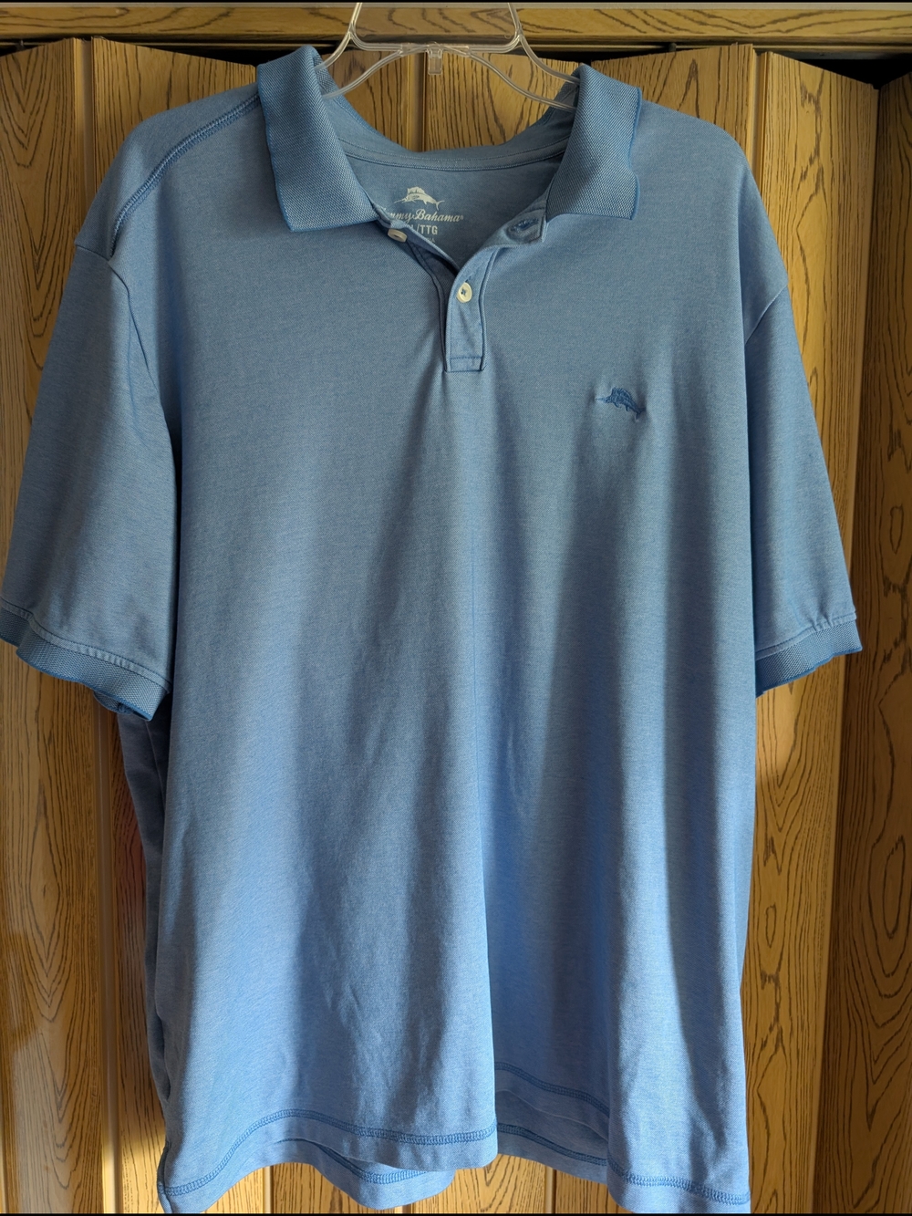 Men's Tommy Bahama Light Blue Polo Shirt Size XXLarge